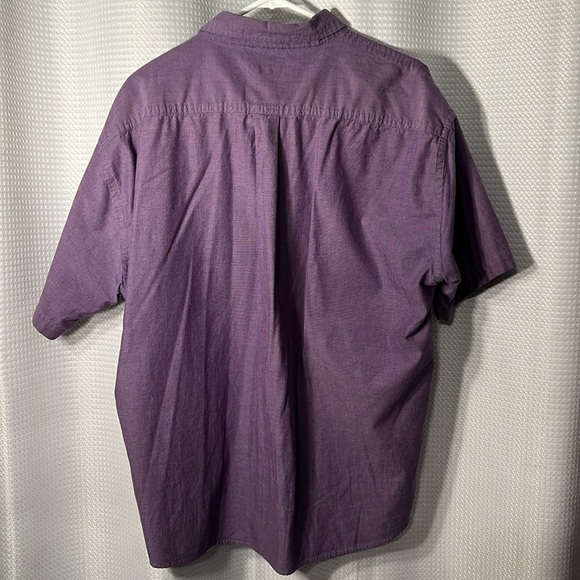 St. John’s Bay Men’s  Short Sleeve Button Down Shirt in Purple size XX-Large - Picture 3 of 9